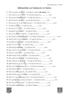 Vorschau - Arbeitsblätter - Arbeitsblatt: Definitartikel und Substantiv im Genitiv (Version 2) - Deckblatt