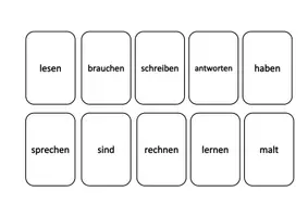 Vorschau - Spiele - Kartenspiel/ DaZ/ DaF/ Spiel/ Verben/ Satzstellung/ Satzbau - Seite 3