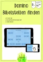 Vorschau - Spiele - Domino Religion - Bibelstellen finden (interaktive PDF) - Deckblatt