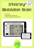 Vorschau - Spiele - Aufbau einer Bibelseite und Erklärung Bibelstelle finden (interaktiv) - Deckblatt