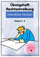 Vorschau - Interaktives Material - Rechtschreibheft (Interaktive Version zum Online-Ausfüllen) (PDF-Formular-Datei) #Homeschooling - Deckblatt