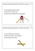 Vorschau - Fördermaterial/Inklusion - Rechengeschichten-Kartei ZR20 (DaZ) - Seite 1