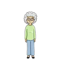 Vorschau - selbst erstellte Cliparts/Grafiken - Cliparts: 5 Omis, Großmütter #diversitykids - Seite 1