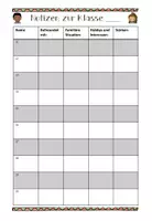 Vorschau - Arbeitsblätter - Schülerliste für Notizen zu Hobbys, Stärken und Interessen - Seite 2