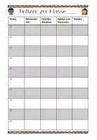 Vorschau - Arbeitsblätter - Schülerliste für Notizen zu Hobbys, Stärken und Interessen - Seite 3
