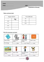 Vorschau - Arbeitsblätter - Possessive Pronouns Merktext und Übungsblätter - Seite 2