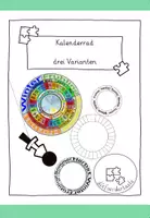 Vorschau - Mal- und Bastelvorlagen - Kalenderrad - Jahreszeiten, Monate, Datum - - Deckblatt