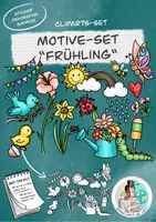 Vorschau - selbst erstellte Cliparts/Grafiken - Doodle-Cliparts-Set "Frühling" / Frühlingsmotive - Deckblatt