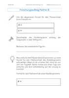 Vorschau - Arbeitsblätter - Forscherauftrag Flächeninhalt Parallelogramm mit Lösung - Seite 3