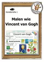 Vorschau - Arbeitsblätter - Malen wie Vincent van Gogh - Deckblatt