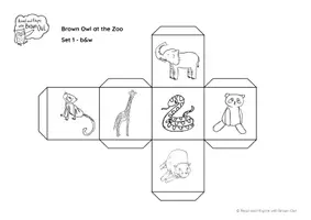 Vorschau - Spiele - Brown Owl at the Zoo - Animals Vocabulary Dice - Seite 2