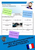 Vorschau - Arbeitsblätter - KOMPLETTPAKET ~ Kommunikationsprüfung RS Französisch - Seite 1