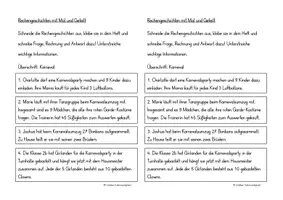 Vorschau - Arbeitsblätter - Rechengeschichten Sachaufgaben Karneval Fasching - Seite 3