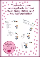 Vorschau - Arbeitsblätter - Tippkarten - Lesetagebuch - Rico, Oskar und die Tieferschatten - Deckblatt