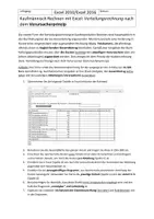 Vorschau - Arbeitsblätter - Kaufm. Rechnen: Verteilungsrechnung nach Verursacherprinzip - Deckblatt
