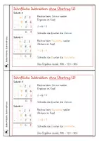 Vorschau - Unterrichtsreihen - Schriftliche Subtraktion - Selbstständig erarbeiten und Üben - Seite 3