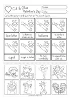 Vorschau - Arbeitsblätter - Valentine's Day - Cut & Glue Englisch - Seite 3
