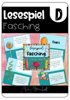 Vorschau - Spiele - Lesespiel Fasching - Deckblatt