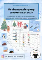 Vorschau - Arbeitsblätter - weihnachtlicher Rechenspaziergang ZR10/20 - Deckblatt