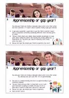 Vorschau - Aufgabenkarten - Role Play / Rollenspiel – Speaking - Gap year vs. Apprenticeship (after school) - Seite 2