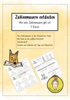 Vorschau - Arbeitsblätter - Zahlenmauern entdecken 1. Klasse: Wie viele Zahlenmauern gibt es? - Deckblatt