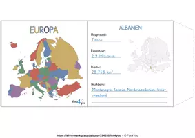 Vorschau - Mal- und Bastelvorlagen - Europa - Leporello Bastelanleitung - Seite 1