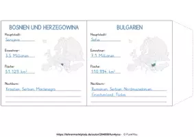 Vorschau - Mal- und Bastelvorlagen - Europa - Leporello Bastelanleitung - Seite 3