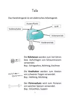 Vorschau - Stundenentwürfe - Das Handrührgerät - ES 7. Klasse - Seite 3