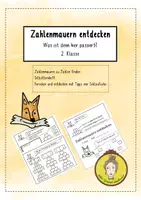 Vorschau - Arbeitsblätter - Zahlenmauern entdecken 2. Klasse: Was ist denn hier passiert? - Deckblatt