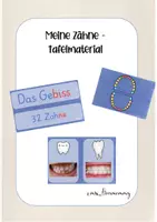 Vorschau - Unterrichtsreihen - Meine Zähne: Tafelmaterial passend zum Forscherheft - Deckblatt