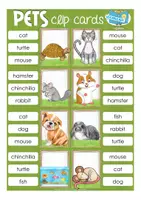 Vorschau - Aufgabenkarten - pets Klammerkarten Englisch clip cards Haustiere kostenlos - Seite 2
