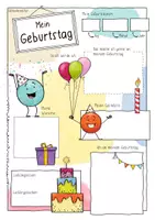 Vorschau - Arbeitsblätter - Mein Geburtstag - in Sketchnotes - Seite 2