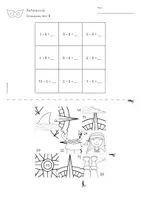Vorschau - Arbeitsblätter - Rechenpuzzle Karneval | Fasching | 1x1 & 1:1 mit 8 - Seite 3