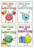 Vorschau - Mal- und Bastelvorlagen - Geburtstagskarten / Grußkarten zum Geburtstag - Seite 1