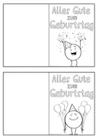 Vorschau - Mal- und Bastelvorlagen - Geburtstagskarten / Grußkarten zum Geburtstag - Seite 3