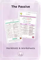 Vorschau - Unterrichtsreihen - The Passive Voice Grammar Worksheets & Merkblatt - Deckblatt