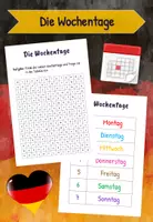 Vorschau - Arbeitsblätter - Die Wochentage - Seite 1