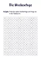 Vorschau - Arbeitsblätter - Die Wochentage - Seite 3