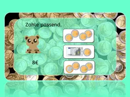 Vorschau - Interaktives Material - Ich rechne mit Geld interaktive PDF - Seite 1
