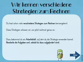Vorschau - Fördermaterial/Inklusion - Interaktive PDF Rechenstrategien Addition & Subtraktion ZR 100 mit 2 ABs - Seite 1