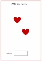 Vorschau - Arbeitsblätter - Zählen 1-10 Herzen - Seite 3