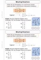 Vorschau - Arbeitsblätter - Bruchrechnung Mini-Heft | Multiplikation Klasse 5-6 - Seite 3
