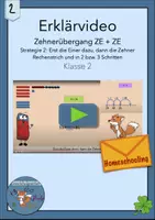Vorschau - Unterrichtsreihen - Rundum sorglos Paket: Erklärvideos und Arbeitsmaterial im ZR bis 100 halbschriftliche Rechenverfahren - Deckblatt