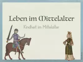 Vorschau - Stationenlernen - Kartei Kindheit im Mittelalter mit QR Codes - Seite 1