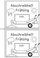Vorschau - Arbeitsblätter - Frühling - Abschreibheft zweifach differenziert - Seite 1