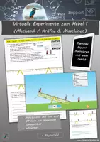 Vorschau - Arbeitsblätter - Sparpaket: Mechanik / Kräfte & Maschinen: Virtuelle Experimente zum Hebel 1-3 + 2 Arbeitsblätter - Seite 1