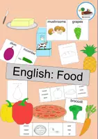 Vorschau - Arbeitsblätter - English: Food - Deckblatt