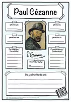 Vorschau - Unterrichtsreihen - Künstler Steckbrief Paul Cézanne - Deckblatt