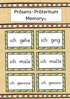 Vorschau - Spiele - Präsens - Präteritum Memory®/Karten - Deckblatt