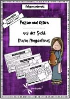 Vorschau - Unterrichtsreihen - Ostern - Karwoche - Passion und Ostern aus der Sicht Maria Magdalenas - Lernportfolio Religion ab Klasse 3 - Seite 1